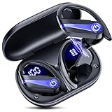 Wisezone Bluetooth Kopfhörer Sport - Kabellose Earbuds, IP7 Wasserfest, Hochwertiger Klang, Lange Akkulaufzeit, Ideal für Laufen und Fitness, Kopfhörer Ohne Kabel mit LED Ladekästchen