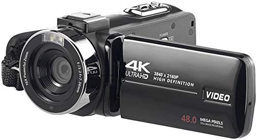 Somikon Videokamera: 4K-UHD-Camcorder mit Sony-Sensor; Touch-Display; HD mit 120 B./Sek. (Videocamera)