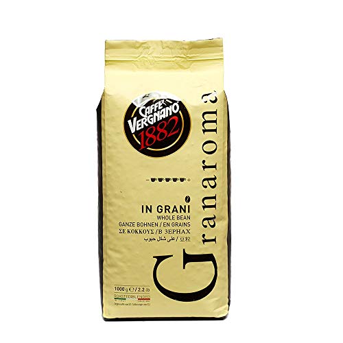 Caffè Vergnano 1882 Kaffeebohnen Granaroma - 1 Packung enthält 1 Kg