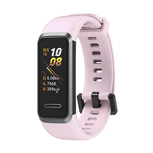 Kompatible für Huawei 4 Smart Watch Band Fitness Tracker Ersatz Armband, Soft Sports Silikonarmband Ersatz Armband Beinhaltet Nicht Fitness Tracker (K)