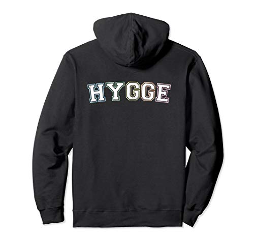 Hygge Colorful Rainbow Cozy Danish Hygge Pullover Hoodie