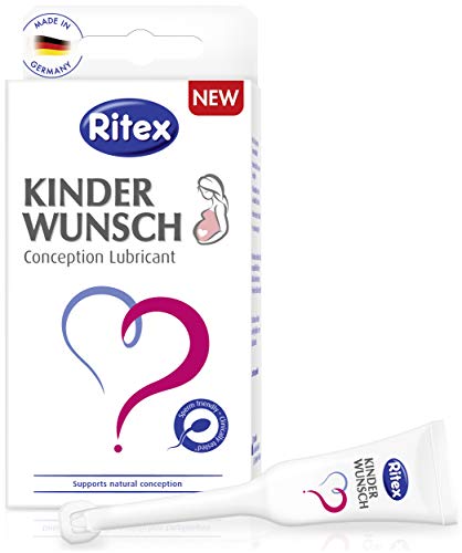 Ritex KINDERWUNSCH Fruchtbarkeits-Schmiermittel trägt zur natürlichen Gestaltung bei, klinisch getestet, 1 Dose mit 8 Applikatoren x 4 ml, Made in Germany