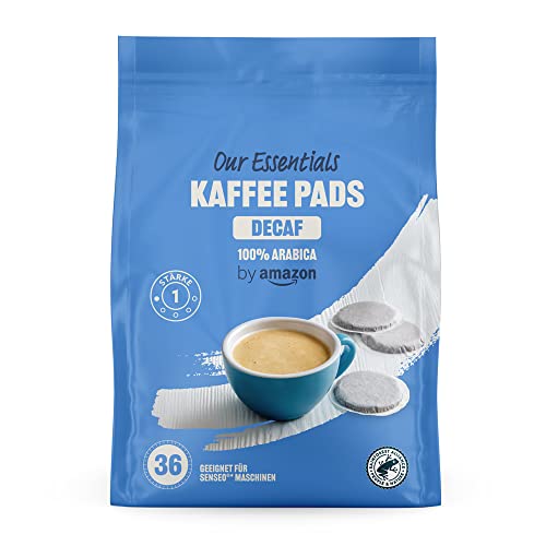 by Amazon Kaffee Pads Decaf 100% Arabica, Geeignet für Senseo Maschinen, 36 Pads