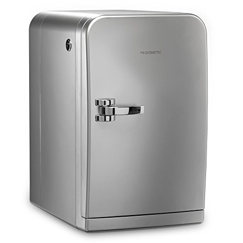 DOMETIC MF 5M Mini-Kühlschrank, thermo-elektrisch, 5 Liter, 12 V und 230 V, für Catering, Büro, Hotel oder zu Hause, Ergänzung zur Kaffeemaschine, Silber
