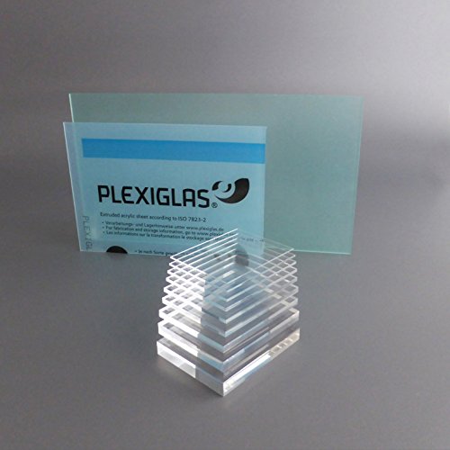 lobotec-acryl PLEXIGLAS Zuschnitt Acrylglas Zuschnitt 2-20mm Platte glasklar Top (20 mm, 300 x 300 mm)