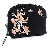 Kate Spade Marcy Dawn Place Embroidered Cosmetic Case Clutch Evening Bag Black