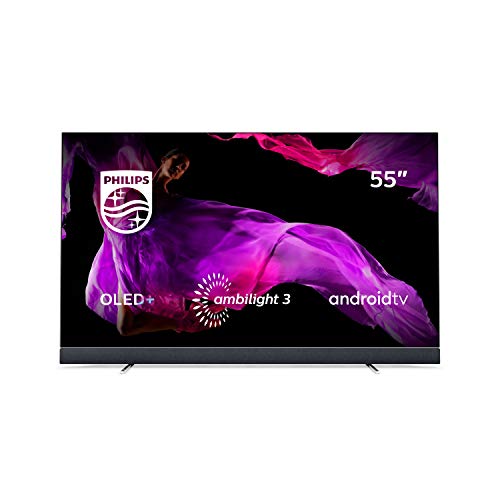 Philips 55OLED903/12 139cm (55 Zoll) OLED TV (4K Ultra HD, Triple Tuner, Android Smart TV) Silber