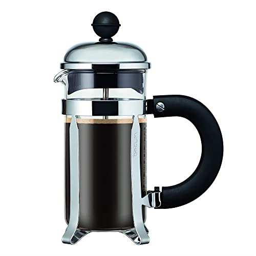Bodum Chambord Kaffeebereiter 3 Tassen, Chrom, Silber, 0.35 L