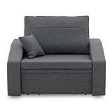 Sofini Sessel Vertico 80 - Klappsessel mit Schlaffunktion - für Wohnzimmer, Schlafzimmer oder Kinderzimmer Schlafsessel (Malmo New 95) aus Kunststoff