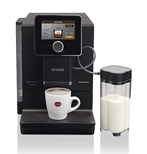 Nivona NICR CafeRomatica 960 Kaffeevollautomat, Carbon Steel, Mattschwarz/Chrome