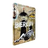 Nostalgic-Art Retro Grußkarte, Berlin Street Art – Souvenir & Geschenk-Idee, Blechpostkarte, Mini-Blechschild im Vintage-Design, 10 x 14 cm