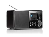 Karcher DAB 3000 Digitalradio (DAB Plus Radio, UKW-RDS/DAB+, AUX-IN, Wecker mit Dual-Alarm) schwarz