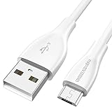 UNBREAKcable Micro-USB-Kabel [1 m / 3,3 ft] Ultra Robustes USB-Kabel für Samsung Galaxy S7 Edge/S7/S6 Edge/S6, Note 6/5, Huawei Mate 8/7, Sony, HTC, Kindle, Android-Geräte, Smartphones etc. – Weiß