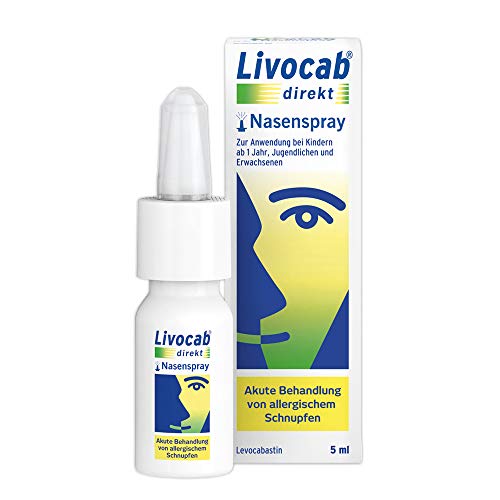Livocab® direkt Nasenspray (5 ml) | Akuthilfe bei Allergie | Schnelle Hilfe bei allergischem Schnupfen | Wirkungsvoll ab der 1. Anwendung