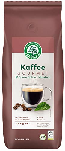 Lebensbaum Bio Kaffee Gourmet, klassisch, ganze Bohne (2 x 1000 gr)