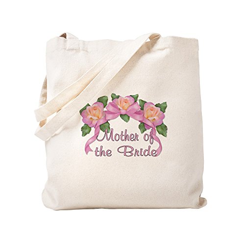 CafePress Rose Ribbons – Mother of the Bride Tragetasche, canvas, khaki, S