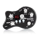 Rocktile GP-10 Gitarren Multieffekt Gerät/Kopfhörer-Verstärker Amp (8-Effekttypen und Drum-Loop Player mit 40 Rhythmen, Gürtelclip, Stromversorgung per Netzteil/Batterien)