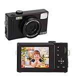 Digitalkamera, FHD 1080P 48MP Fotokamera, wiederaufladbare Kompaktkamera, 16-facher Digitalzoom, max. 32 GB unterstützt, Fotoapparat Digitalkamera für Kinder, Jugendliche,