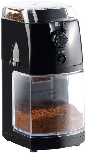 Rosenstein & Söhne Kaffeemahlwerk: Elektrische Kaffeemühle mit hochwertigem Scheibenmahlwerk (Kaffeemuehle)