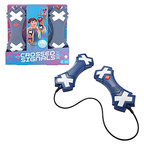 Mattel Games HCF41 - Crossed Signals Familienspiel mit sprechenden Leuchtstäben, alleine oder in der Gruppe mit bis zu 4 Spielern spielbar, Spielzeug ab 8 Jahren