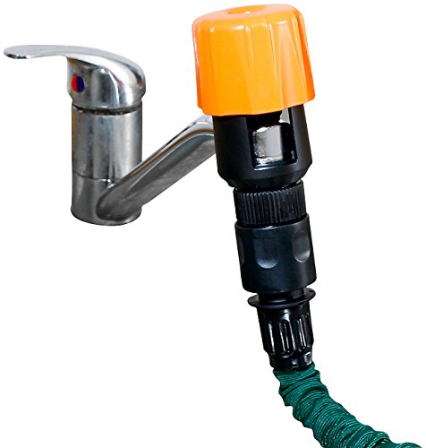 Royal Gardineer Schlauchadapter: Universal-Wasserhahn-Adapter zum Anschluss von Gartenschläuchen (Schlauchadapter Wasserhahn)