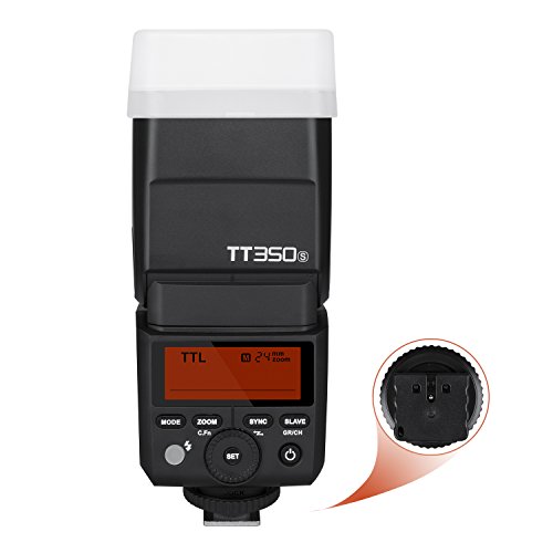 Godox TT350S TTL Kamerablitz Speedlite, 2.4G HSS 1 / 8000s TTL GN36 Elektronischer Blitz für Sony Mirrorless Digitalkamera