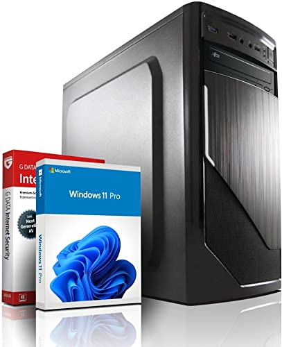 shinobee® Intel Core i7 4790 Multimedia PC - Schneller Computer für Büro & Home Office - Rechner mit 4 GHZ - 16GB RAM - 512 GB SSD + 1TB - DVD+RW - USB3.0 - WLAN - Windows 11 Pro | MS Office | #6955