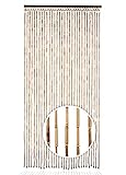 Kobolo Bambusvorhang Türvorhang Bamboo -Braun - Natur- Dekovorhang - 90x200 cm - rechteckig - Wohnzimmer Flur