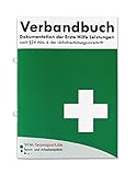 Verbandbuch Erste Hilfe - Heraustrennbare Seiten nach DSGVO Verbandsbuch DIN A5 nach § 24 Abs. 6 der Unfallverhütungsvorschrift