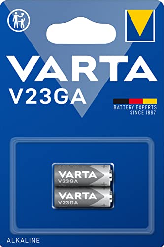 VARTA Batterien V23GA, 2 Stück, Alkaline Special, 12V, für Fernbedienungen, Alarmanlagen, Garagentoröffner, Kameras, kompakt mit langanhaltender & hoher Leistung