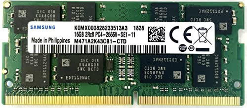 Arbeitsspeicher, Samsung, 16 GB, DDR4, PC4-21300, 2666 MHz, 260 PIN SODIMM, 1,2V, CL 19, PC, RAM, Speicher-Modul