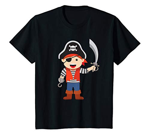 Kinder Karneval, Halloween & Fasching - Jungen Piraten-Kostüm T-Shirt