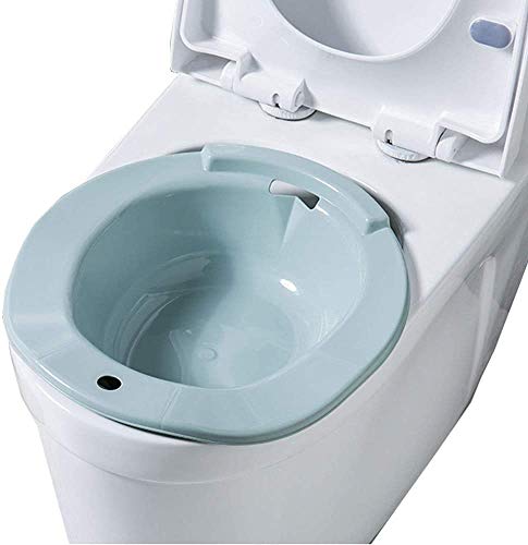 AGDLLYD Bidet Bidetbecken,Sanitärbidet, Bidet Einsatz für Toilette - 100% bruchsicher - Ideale Sitzbadewanne Toiletteneinsatz für Schwangere,blau