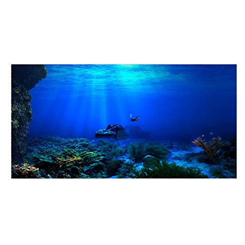 【𝐅𝐫𝐮𝐡𝐥𝐢𝐧𝐠 𝐕𝐞𝐫𝐤𝐚𝐮𝐟 𝐆𝐞𝐬𝐜𝐡𝐞𝐧𝐤】 Seaworld Poster, 3D Effektkleber für Aquarium Dekoration(122 * 50cm)