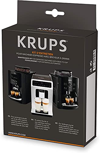 Krups XS5300 Reinigungs- u. Pflegeset für Kaffeevollautomaten | Original Ersatzteil von Krups für alle Kaffeevollautomaten, Jahresvorrat an Reinigungstabletten und Entkalker, sowie einem Wasserfilter