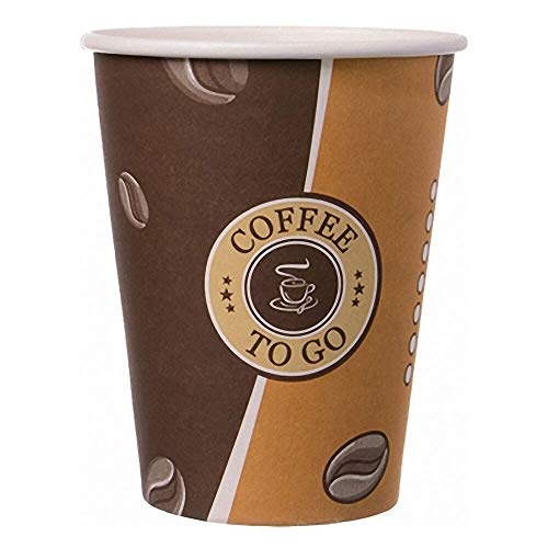 1000 Stk. Kaffeebecher Topline, 'Coffee to go', Pappe beschichtet, 12oz., 300 ml