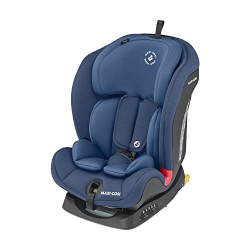 Maxi-Cosi Titan, Mitwachsender Kindersitz mit ISOFIX und Ruheposition, Gruppe 1/2/3 Autositz (9-36 kg), Nutzbar ab ca. 9 Monate bis ca. 12 Jahre, Basic Blue (blau)