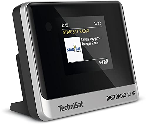 TechniSat DIGITRADIO 10 IR - DAB+ und Internetradio Adapter (WLAN, Farb-Display, Bluetooth, Fernbedienung, Wecker, ohne Lautsprecher, optimal zur Aufrüstung bestehender HiFi-Anlagen) schwarz/silber