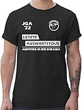 JGA Junggesellenabschied Männer - JGA 2022 Letzte Auswärtstour Bräutigam - L - Schwarz - JGA männer kostüm - L190 - Tshirt Herren und Männer T-Shirts
