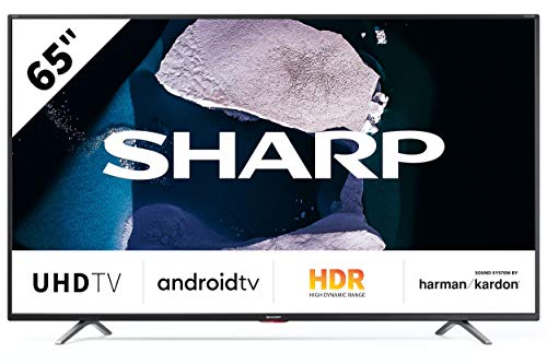 SHARP 65BN6EA Android TV 164 cm (65 Zoll) 4K Ultra HD LED Fernseher (Smart TV, Harman Kardon, Dolby Atmos)