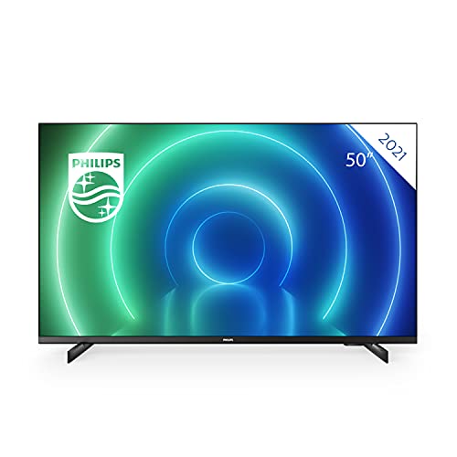 Philips 50PUS7506/12 126cm (50 Zoll) Fernseher (4K UHD, HDR10+ kompatibel, 60 Hz, Dolby Vision & Atmos, Smart TV, Triple Tuner, schwarz)