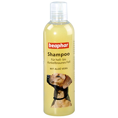 Hunde Shampoo für braunes Fell | Hundeshampoo für glänzendes Fell | Mit Aloe Vera | pH neutral | Hunde-Shampoo für Yorkies, Retriever etc. | 250 ml