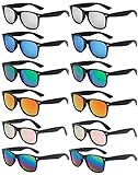 Eyegla 12 Stücke Unisex Retro Party Brillen Neon Farbe Lustige Party Sonnenbrillen Set Für Damen Herren