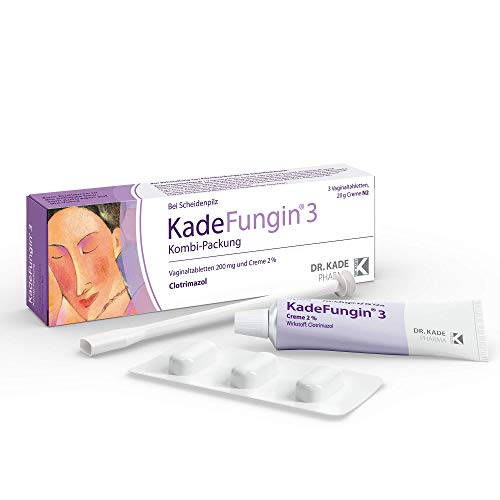 KadeFungin 3 Kombi-Packung: Vaginalcreme 20g + 3 Vaginaltabletten 200mg, gegen Scheidenpilz für den weiblichen Intimbereich