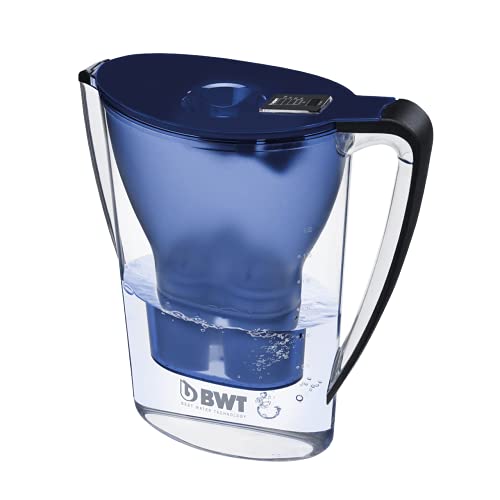 BWT - 815073 - Tischwasserfilter PENGUIN - 2,7 l, dunkelblau - Wasserfilterkanne mit 1 Filter-Kartusche für Magnesium Mineralized Water