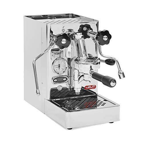 Lelit Mara PL62T Professionelle Kaffeemaschine mit L58E Gruppe für Espresso-Bezug, Cappuccino-Edelstahl-Gehäuse – Temperaturkontrolle für Kaffee durch PID, Stainless Steel, 2.5 liters