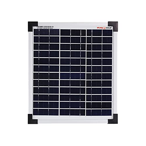enjoy solar® Poly 12V 36V Polykristallin Solarpanel Solarzelle ideal für Wohnmobil, Gartenhäuse, Boot (10W)