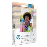 HP Sprocket 5.8x8.7 cm Premium Zink Sticker Fotopapier (20 Blatt) Kompatibel mit HP Sprocket Select Fotodruckern