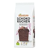 Biovegan Kuchenbackmischung Schoko, für leckeren Schokoladenkuchen, Bio-Qualität, glutenfrei und vegan (6 x 380 g, inkl. Schokostückchen)