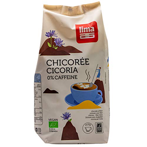 Lima BIO Zichorien-Kaffee - 500g - Kaffee-Ersatz koffeinfrei Chicorée Cicoria alte Tradition Heißgetränk Filterkaffee Premium BIO Qualität vegan glutenfrei nachhaltig gesunde Alternative